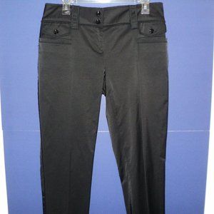 Worth Size 4 Pants Black Reverse Seams Cuffed